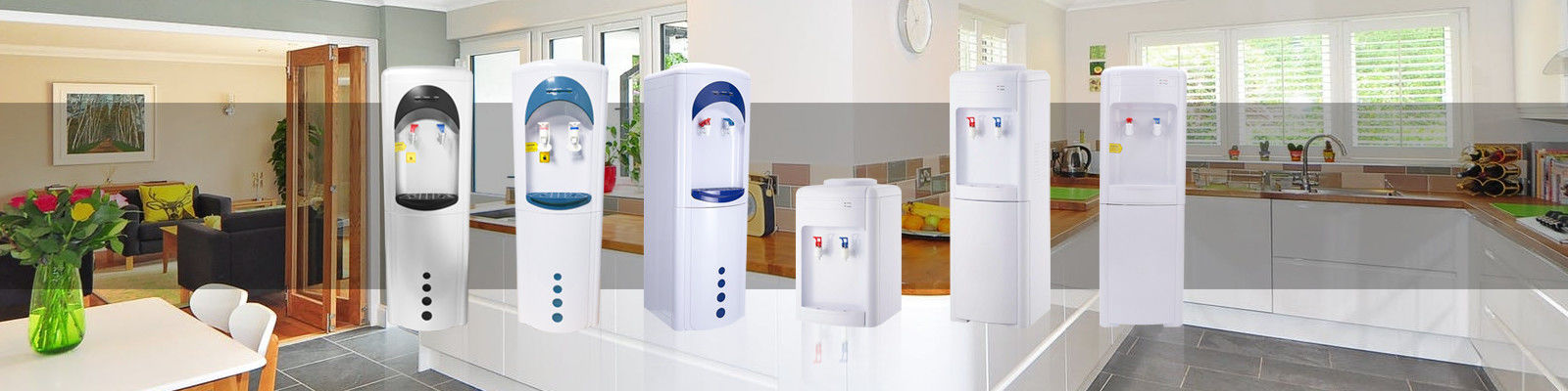 Free Standing 3 Tap Water Cooler Dispenser , Classic 5 Gallon Water Dispenser
